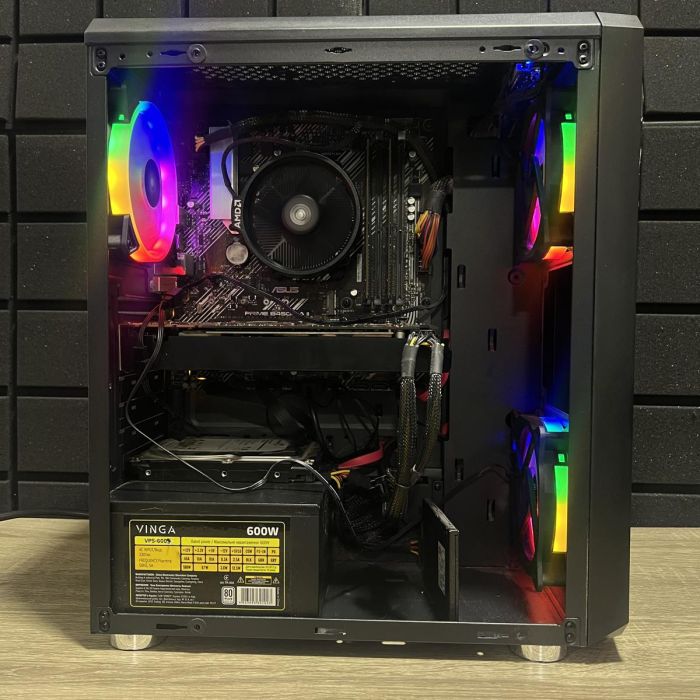 ПК Кастом Ryzen 5 3600/16GB/240SSD+1TbHDD/GTX1070-8Gb Б/В