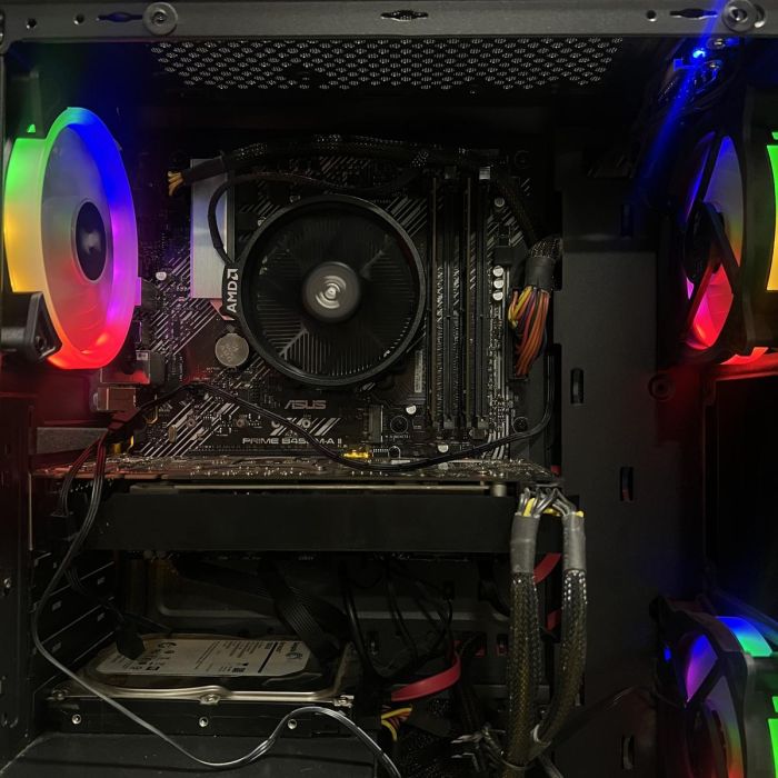 ПК Кастом Ryzen 5 3600/16GB/240SSD+1TbHDD/GTX1070-8Gb Б/В
