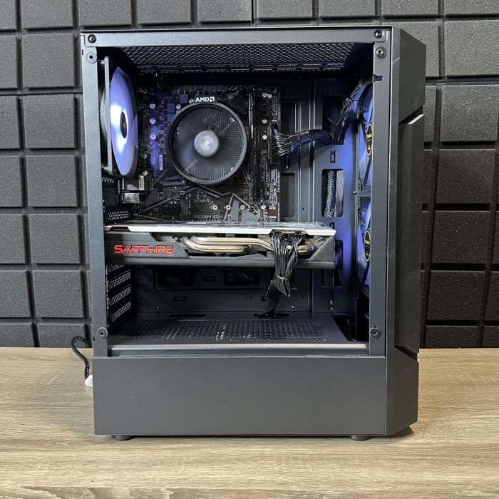 ПК AURA Ryzen 5 2600X/16GB/128SSD+1TbHDD/RX580-8GB