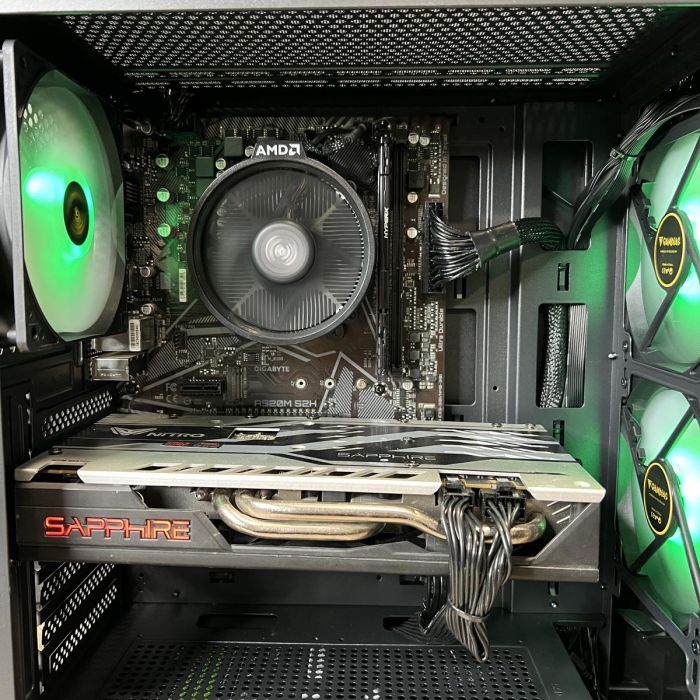 ПК AURA Ryzen 5 2600X/16GB/128SSD+1TbHDD/RX580-8GB