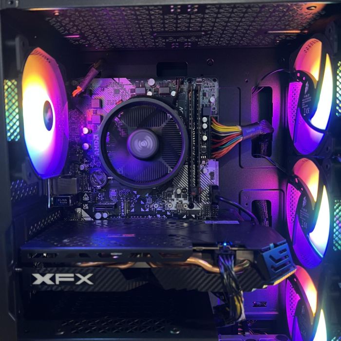 ПК 1stPlayer X2 Ryzen 5 3600/16GB/128SSD+1TbHDD/RX580-8GB Б/В
