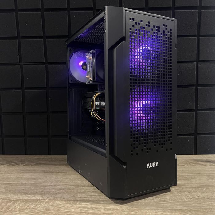 ПК AURA GC7 Ryzen 5 5600/16GB/128SSD+1TbHDD/RTX3070-8GB Б/В