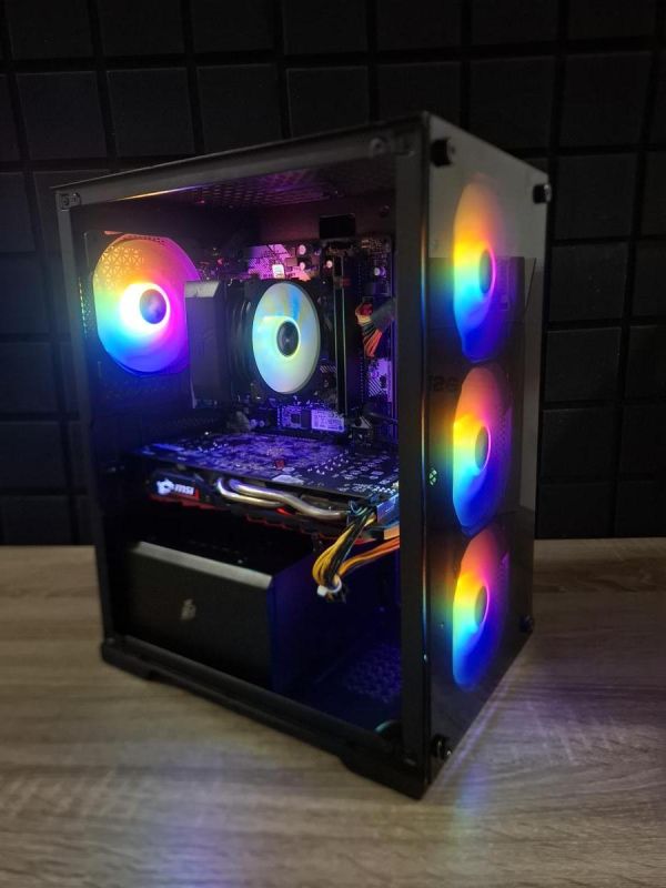 ПК Firebase Ryzen 5 2600x/16GB/128SSD+500HDD/RX470-4GB Б/В