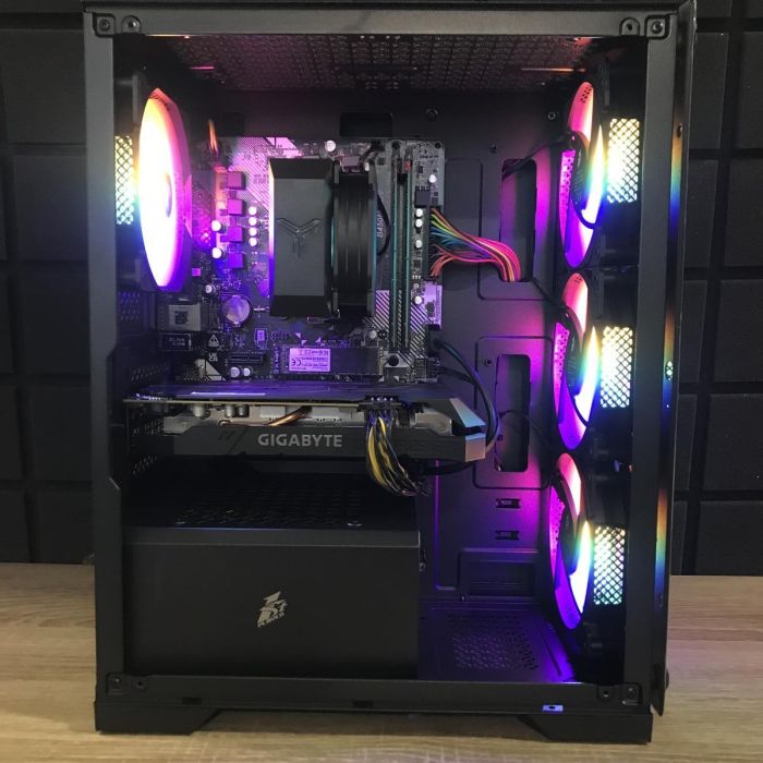 ПК FIREBASE Ryzen 5 2600/16Gb/512SSD/GTX1660Super Б/В