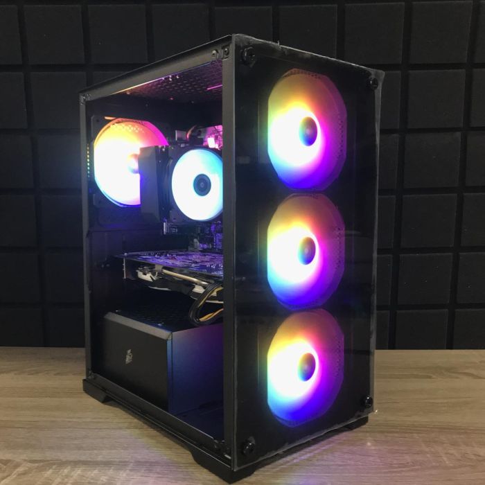 ПК FIREBASE Ryzen 5 2600/16Gb/120SSD+500HDD/RX580-8Gb Б/В