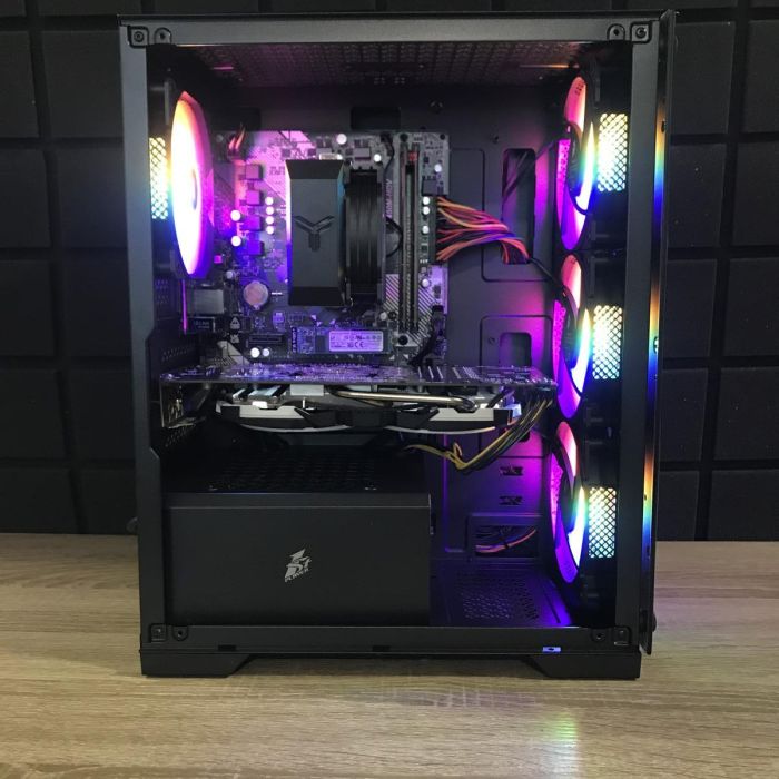 ПК FIREBASE Ryzen 5 2600/16Gb/120SSD+500HDD/RX580-8Gb Б/В