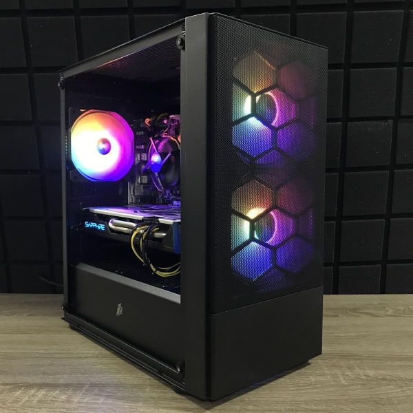 ПК 1stPlayer X4-M i5-7600/16GB/240SSD+640HDD/RX570-8GB Б/В
