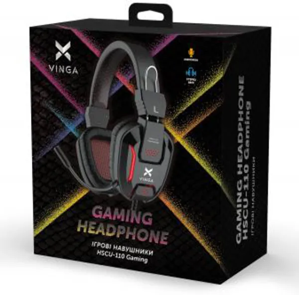 Навушники Vinga HSCU-110 Gaming Black (HSCU-110)
