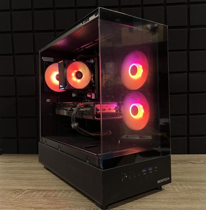 ПК Montech XR Ryzen 5 8400F/16GB/256SSD+1TbHDD/RX6800-16GB Б/В