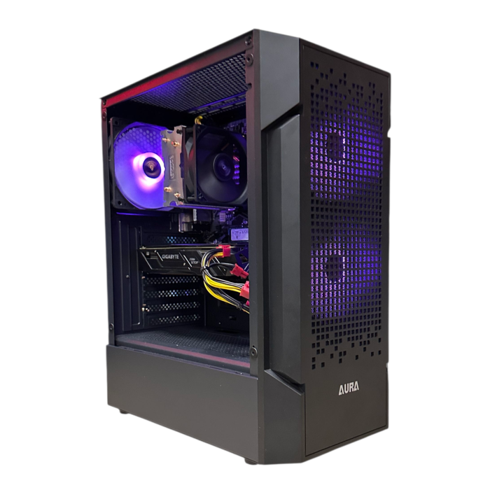 ПК AURA G7 Ryzen 5 2600X/16Gb/256SSD+500Gb HDD/GTX1050Ti Б/В