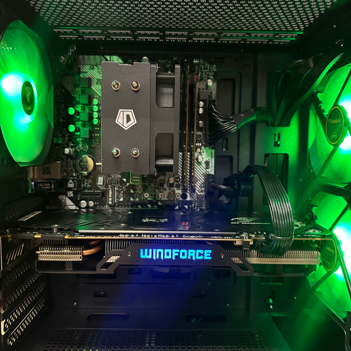 ПК AURA G7 Ryzen 5 2600X/16Gb/128SSD+500HDD/GTX1070-8Gb Б/В