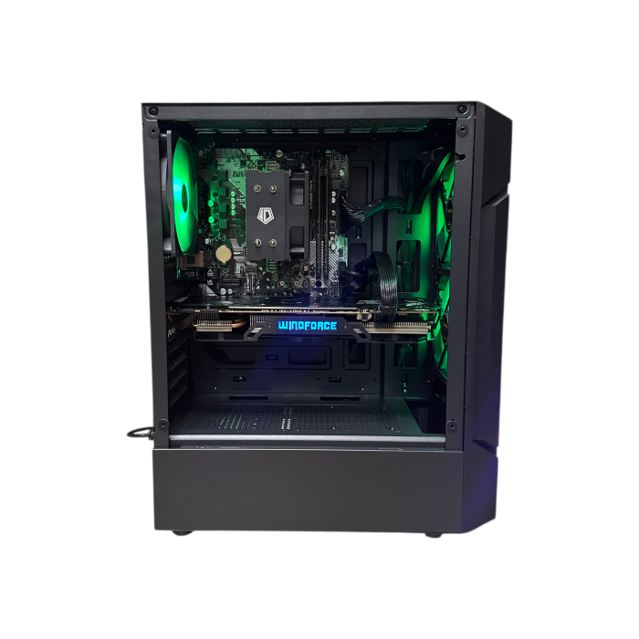 ПК AURA G7 Ryzen 5 2600X/16Gb/128SSD+500HDD/GTX1070-8Gb Б/В