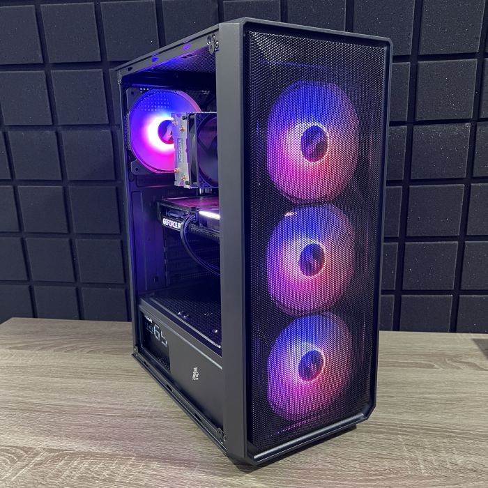ПК 1stPlayer Black Ryzen 5 5600/16GB/120SSD+1TBHDD/RTX3060Ti-8GB Б/В