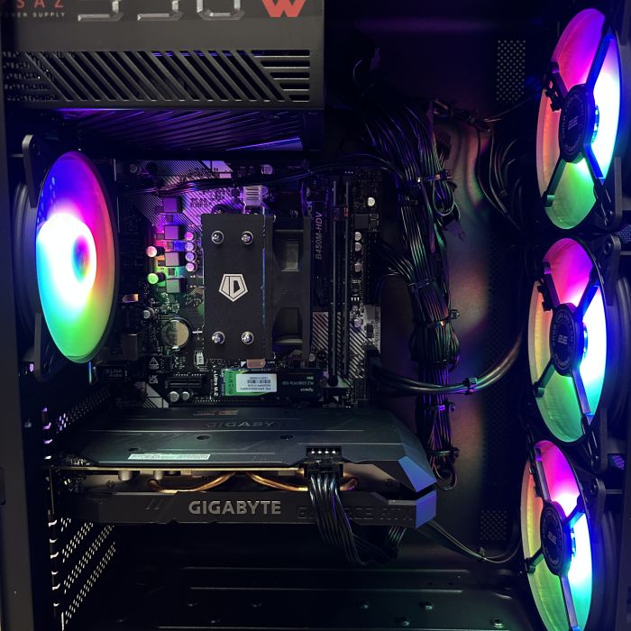 ПК CREDO Black Ryzen 5 2600/16gb/512SSD/RTX2060-6Gb Б/В