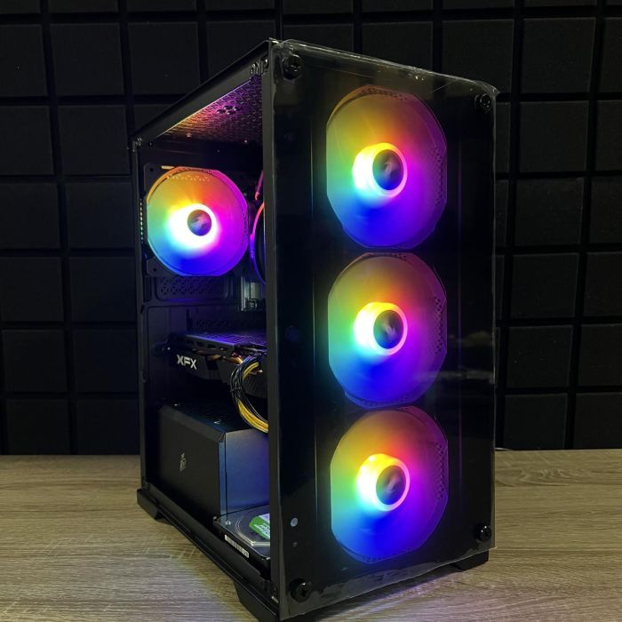 ПК 1stPlayer X2 Ryzen 5 3600/16GB/128SSD+1TbHDD/RX580-8GB Б/В