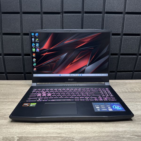 Ноутбук MSI Katana A15 144Hz Ryzen 9-8945HS/16GB/1Tb SSD/RTX4070 - 8gb Б/В
